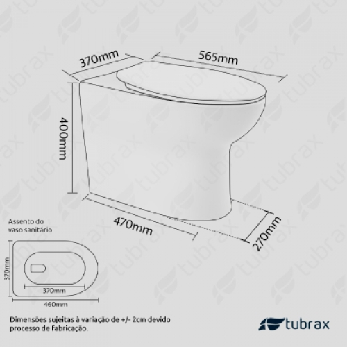 Vaso Sanitário Convencional Modelo Lumini...