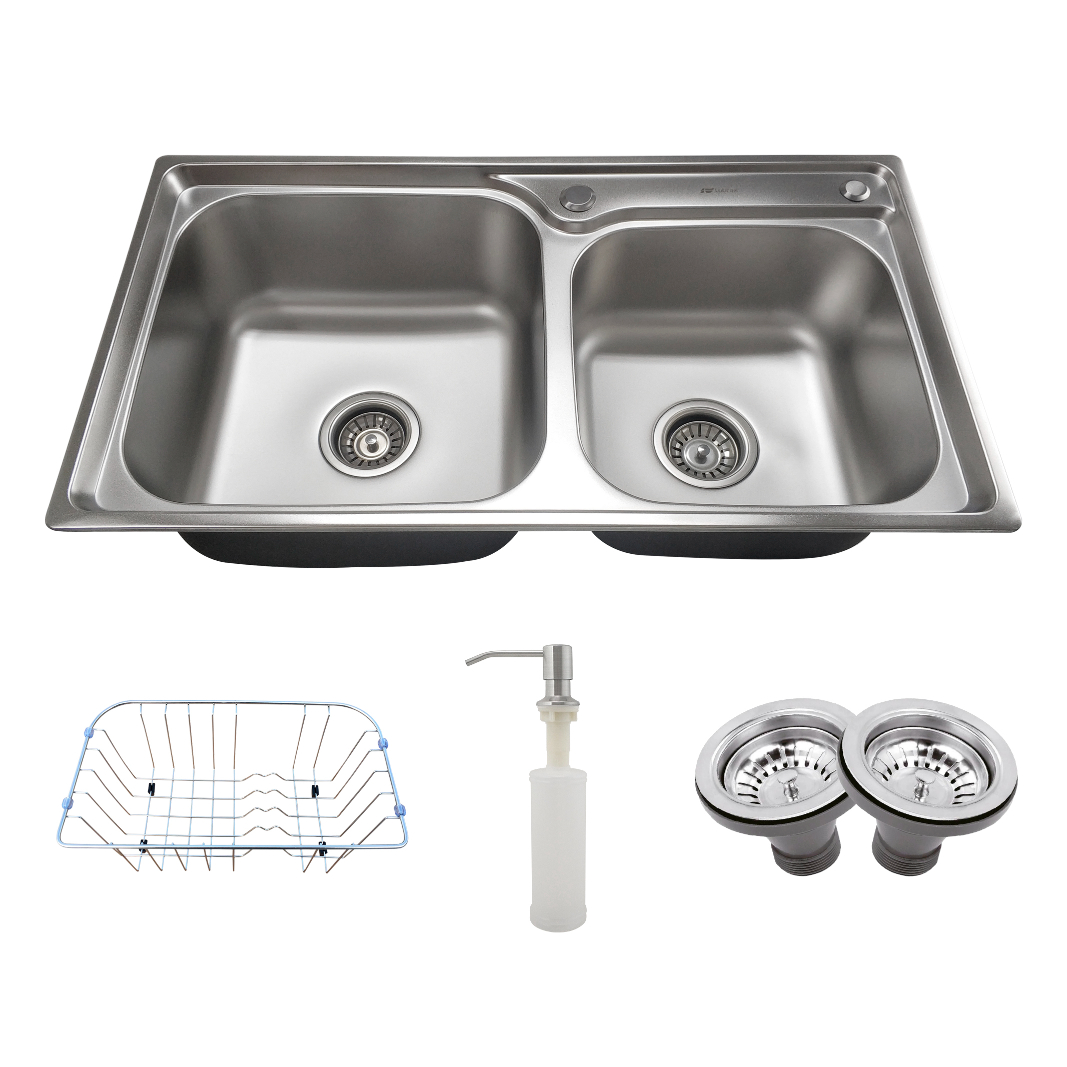 Cuba 78x43 Dupla Gourmet de Cozinha Inox ...