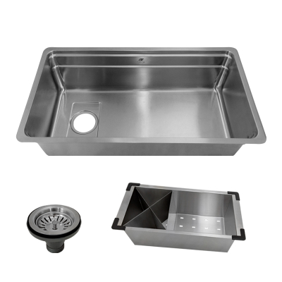 Cuba Pia de Cozinha Gourmet em Aço Inox 3...